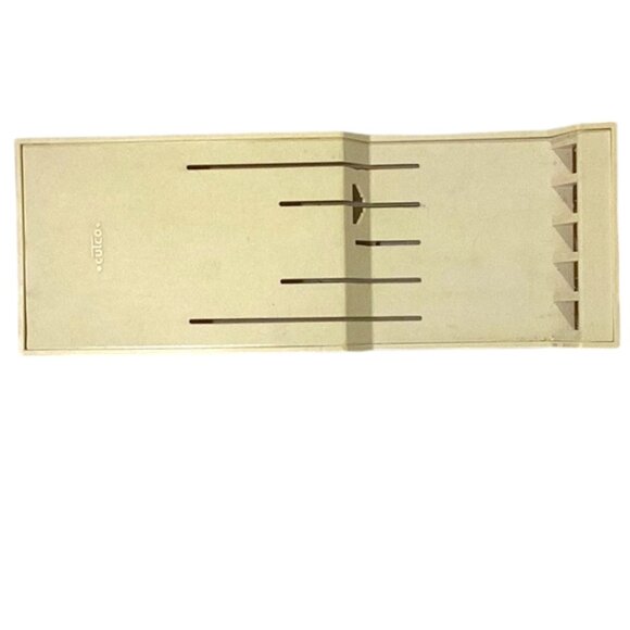 CUTCO White Plastic Knife Holder w/Five Slots Plastic Kitchen Organizer - Picture 2 of 5